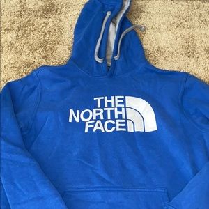 North face navy blue sweatshirt. Slightly worn